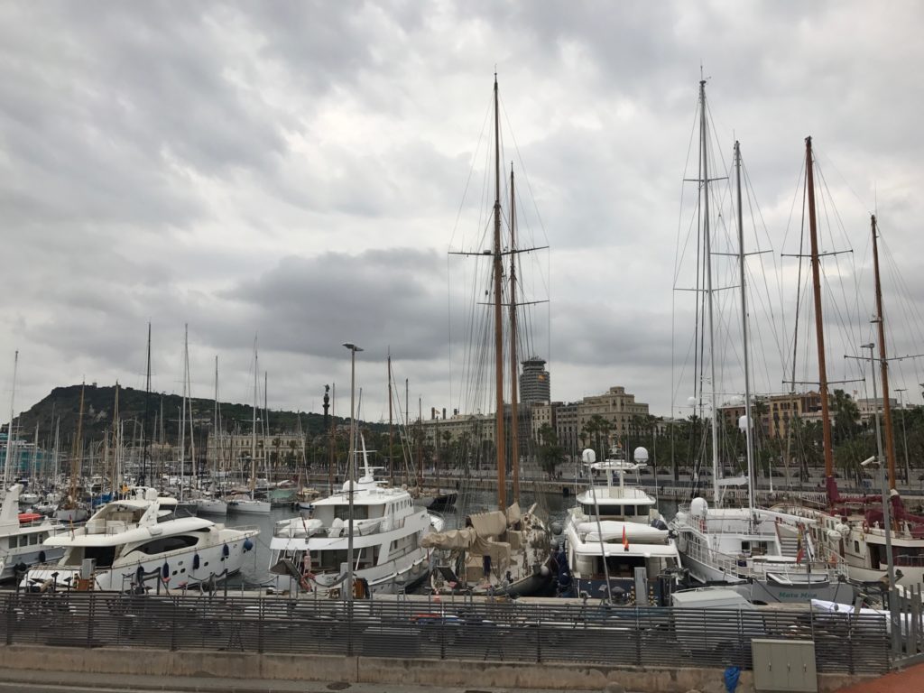 Barcelona seafront area