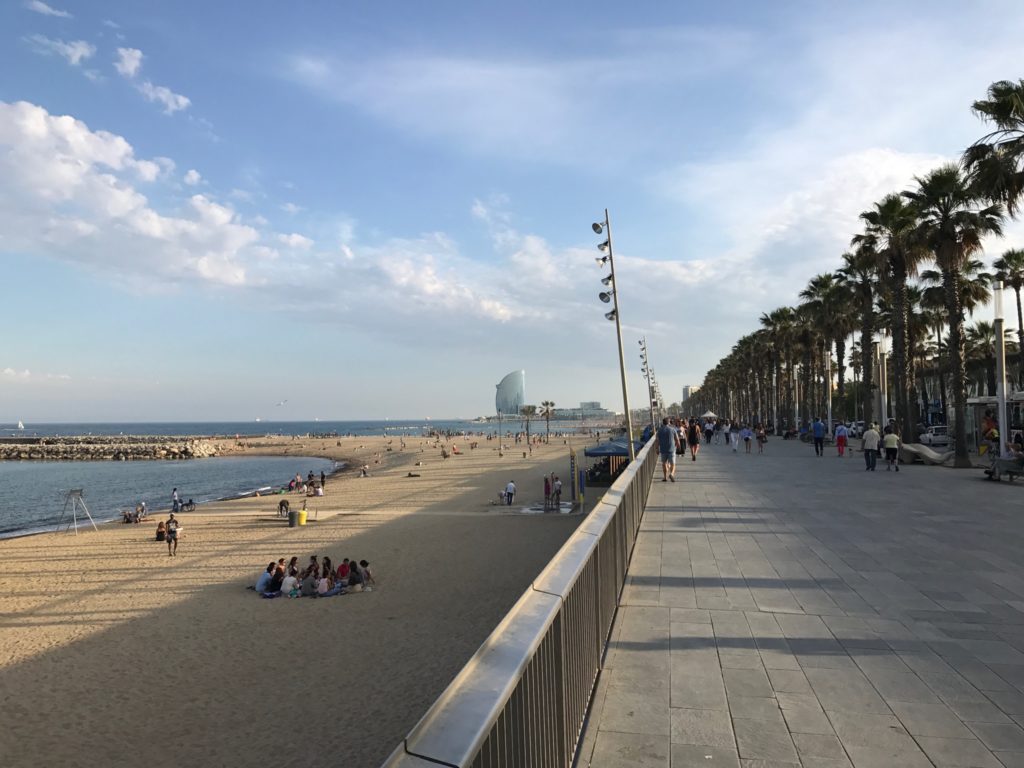Barcelona's beach is the best place to find paella on a budget