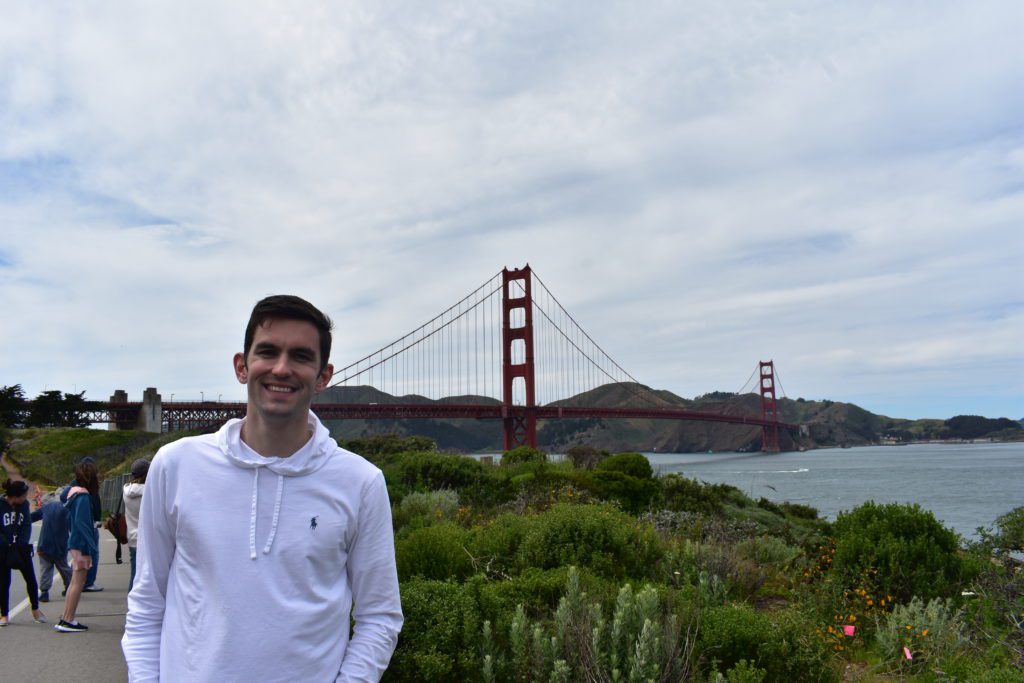 View of the Golden Gate Bridge from the Presidio