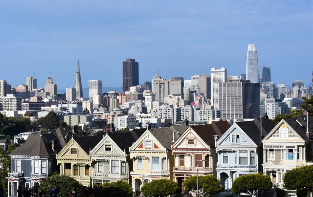 Painted Ladies homes built between 1850-1900