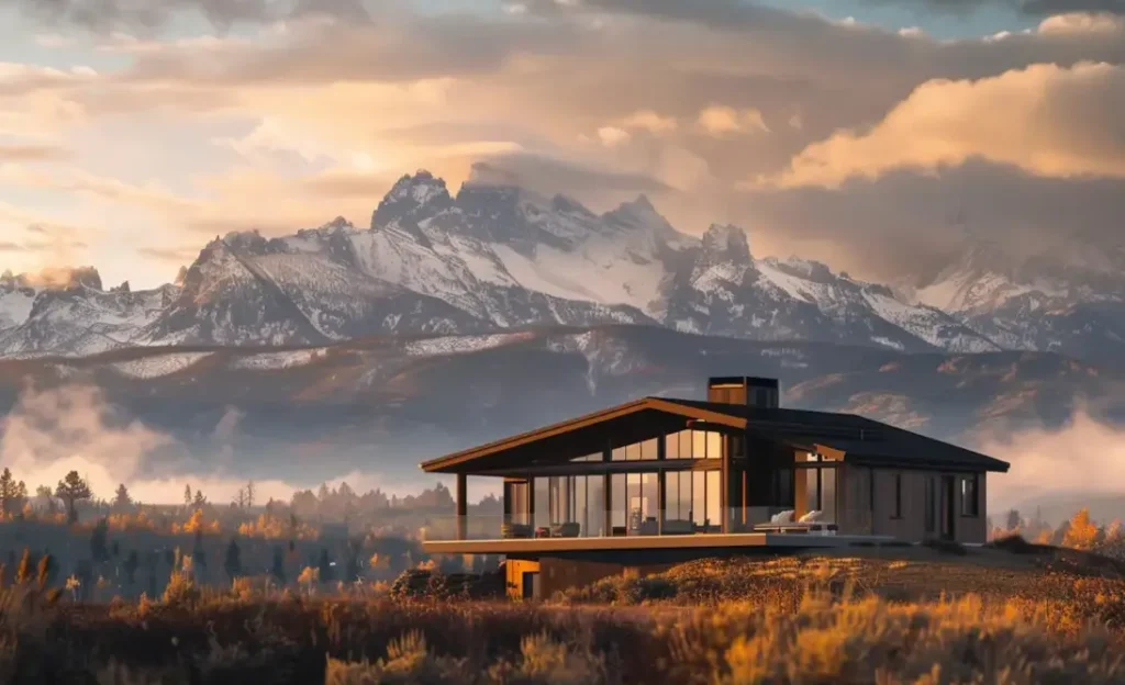 House in a scenic view