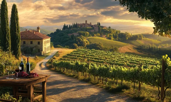 Beautiful vineyard in Europe to visit