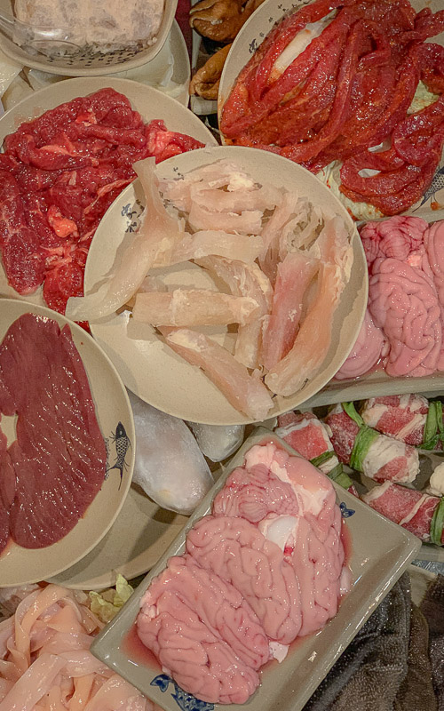 Chongqing hot pot meats