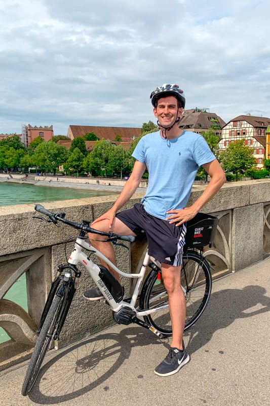 Me riding bikes in Basel