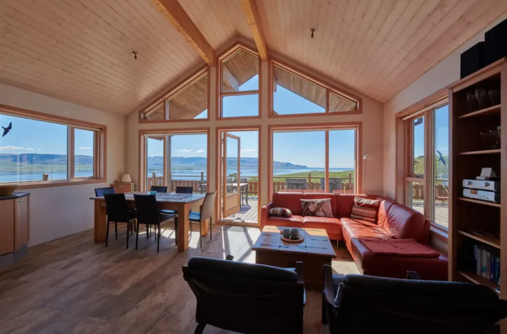 Living area with stunning views