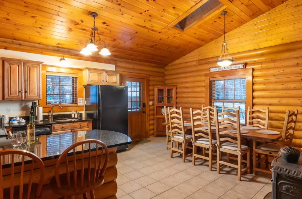 Dining and kitchen area