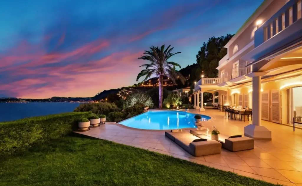 Villa Monaco outdoor view with pool