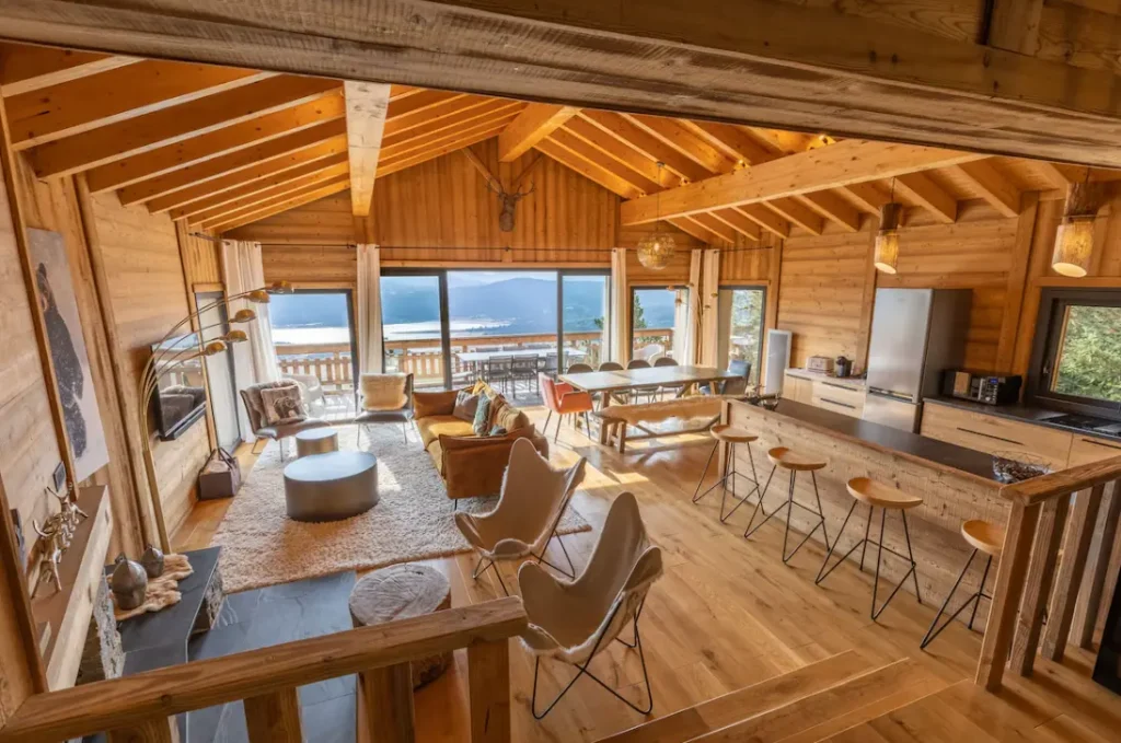 Living area with stunning views