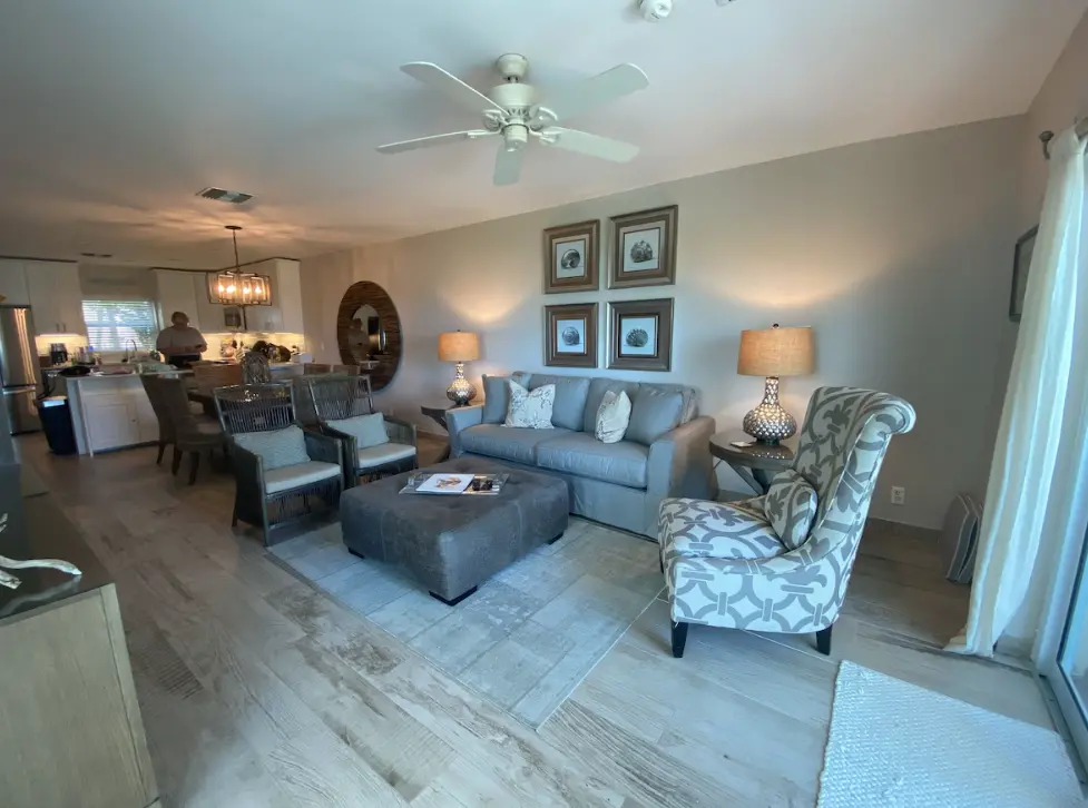 Open Concept Living, Dining and Kitchen
