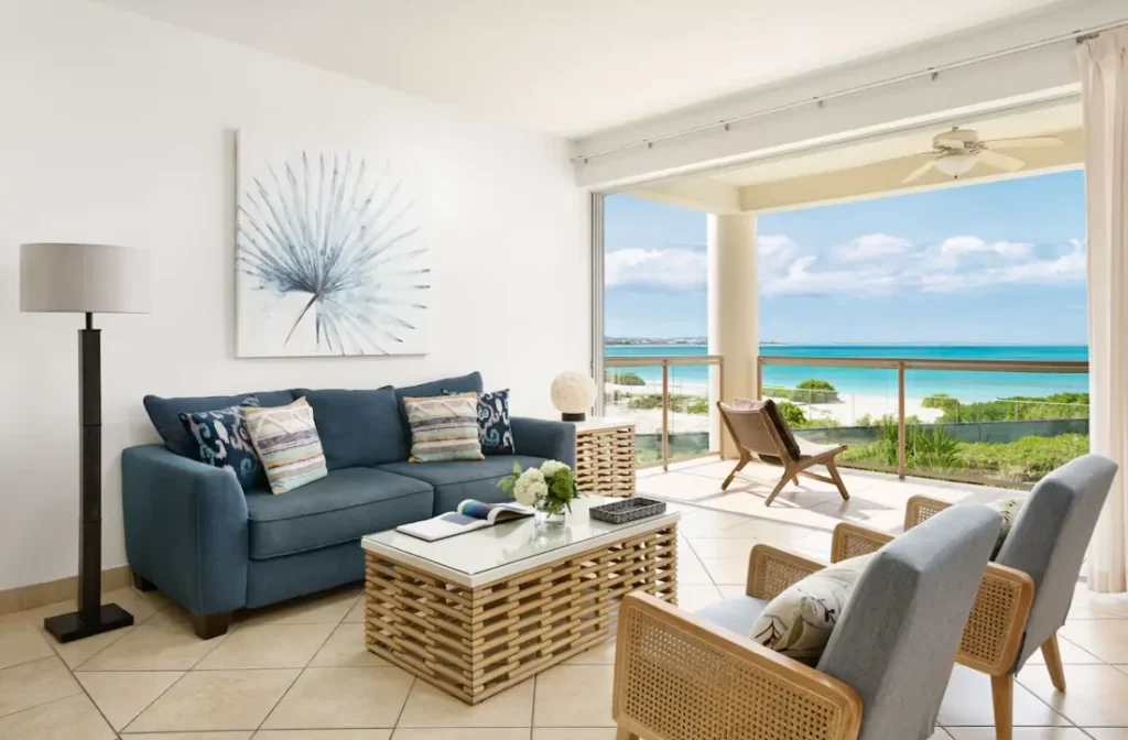 Living area with stunning outside views