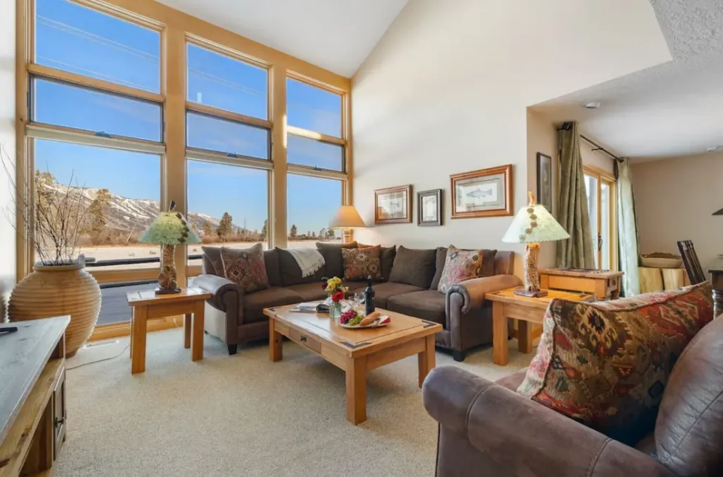 Living area with stunning views