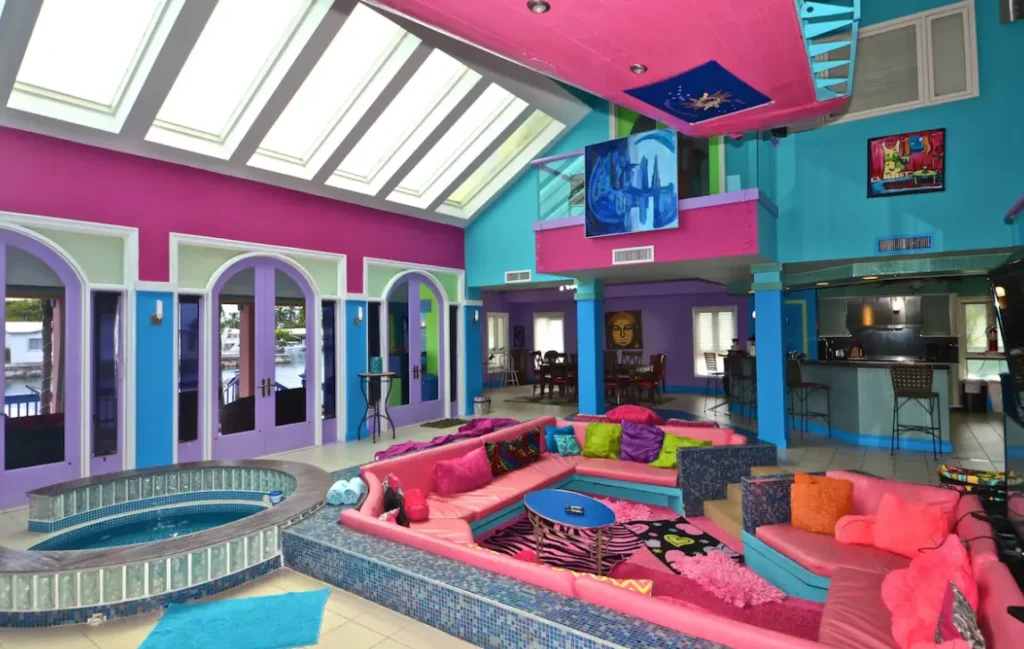 Sunken Living Room and Whirlpool