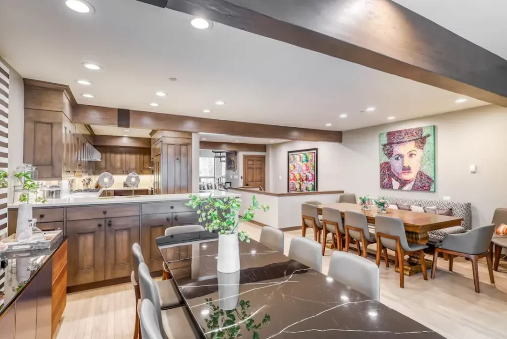 Dining Area features two separate Dining Tables
