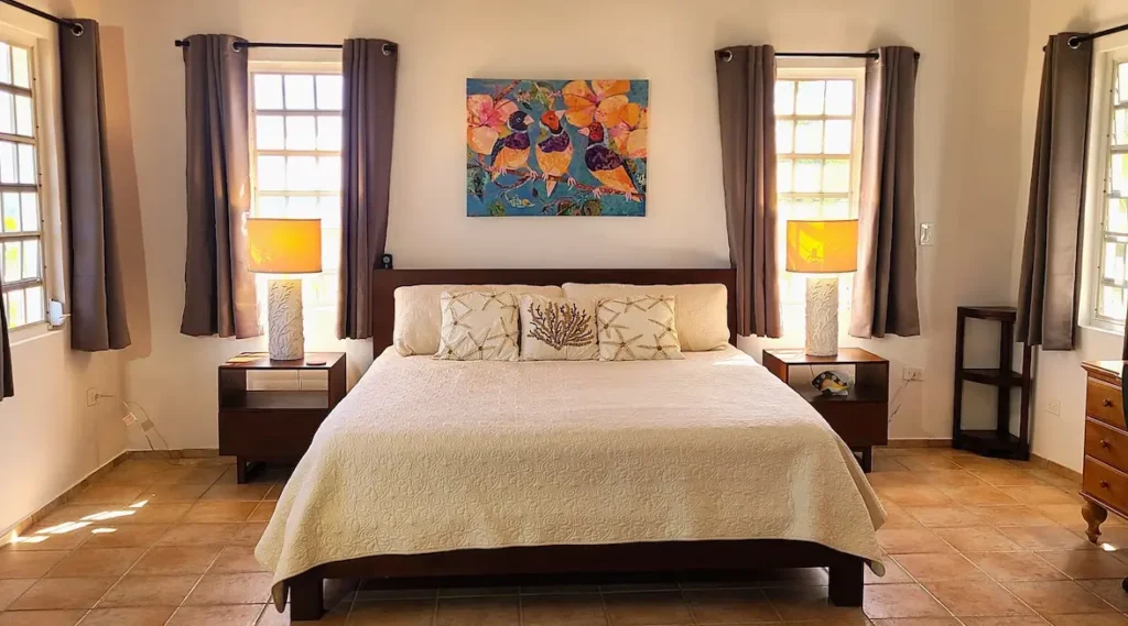 Master bedroom suite with ensuite bathroom