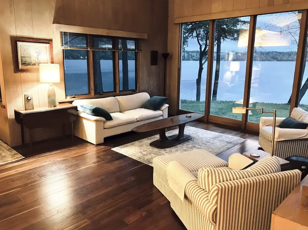 Living area with stunning view