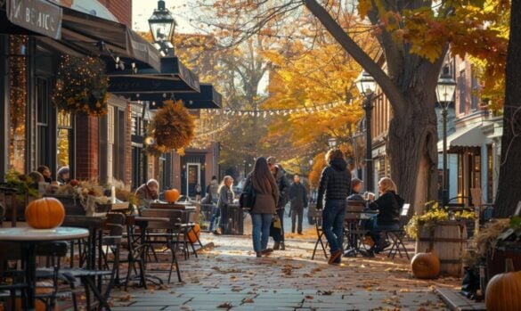 Cambridge Massachusetts in the fall