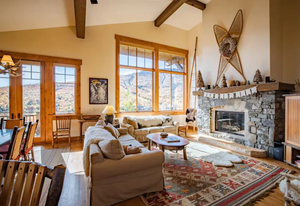 Cozy living area with stunning view