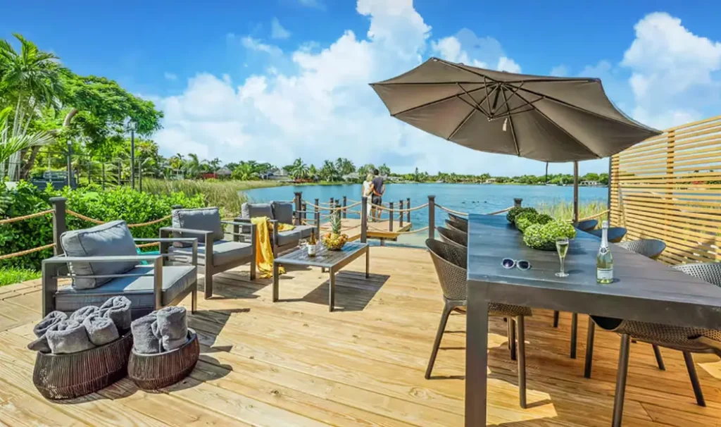 Tranquil oasis beach