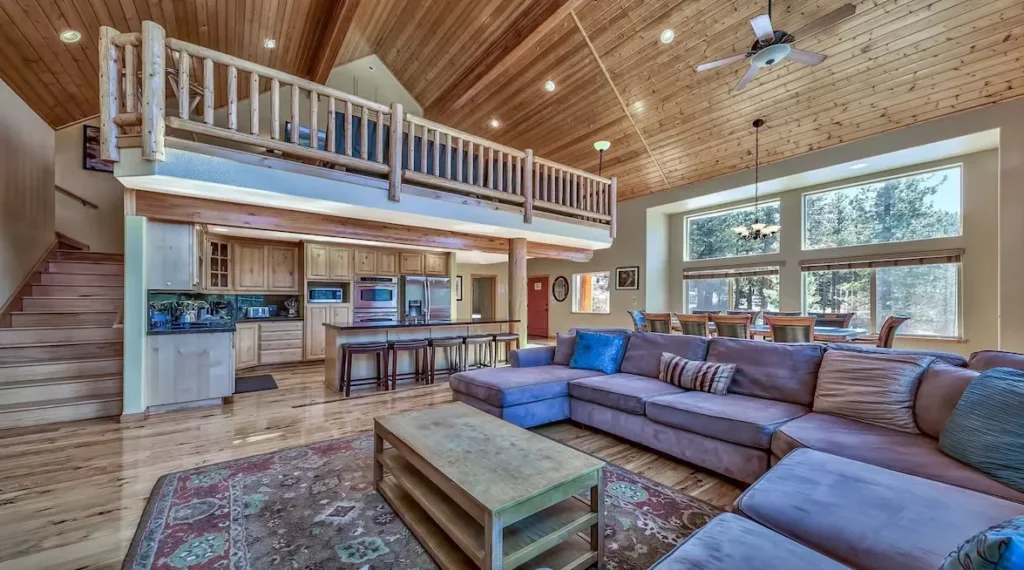 30 ft high ceiling living area