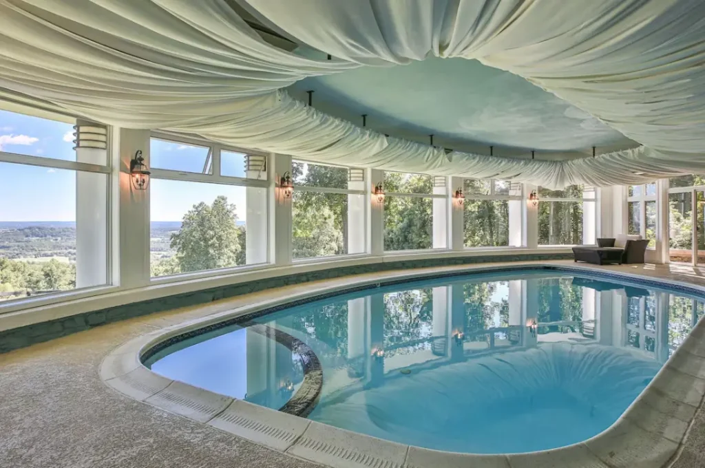 Pool area with great view