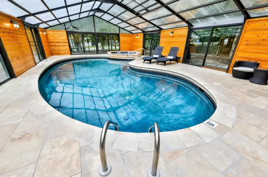 Private heated indoor pool
