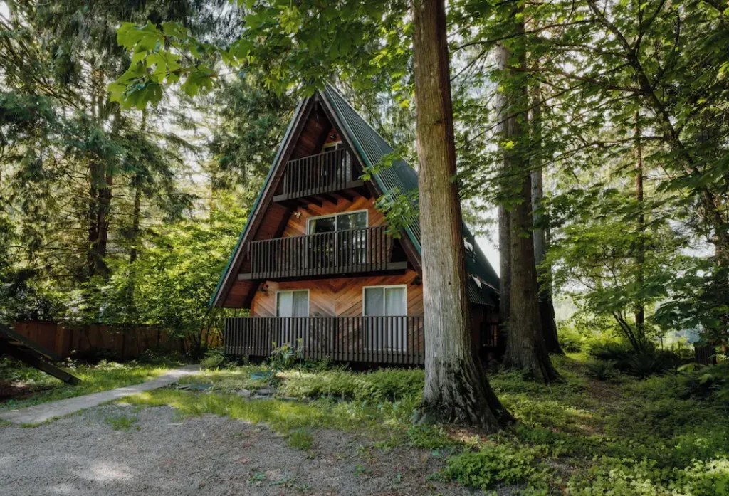 Exterior of A-frame