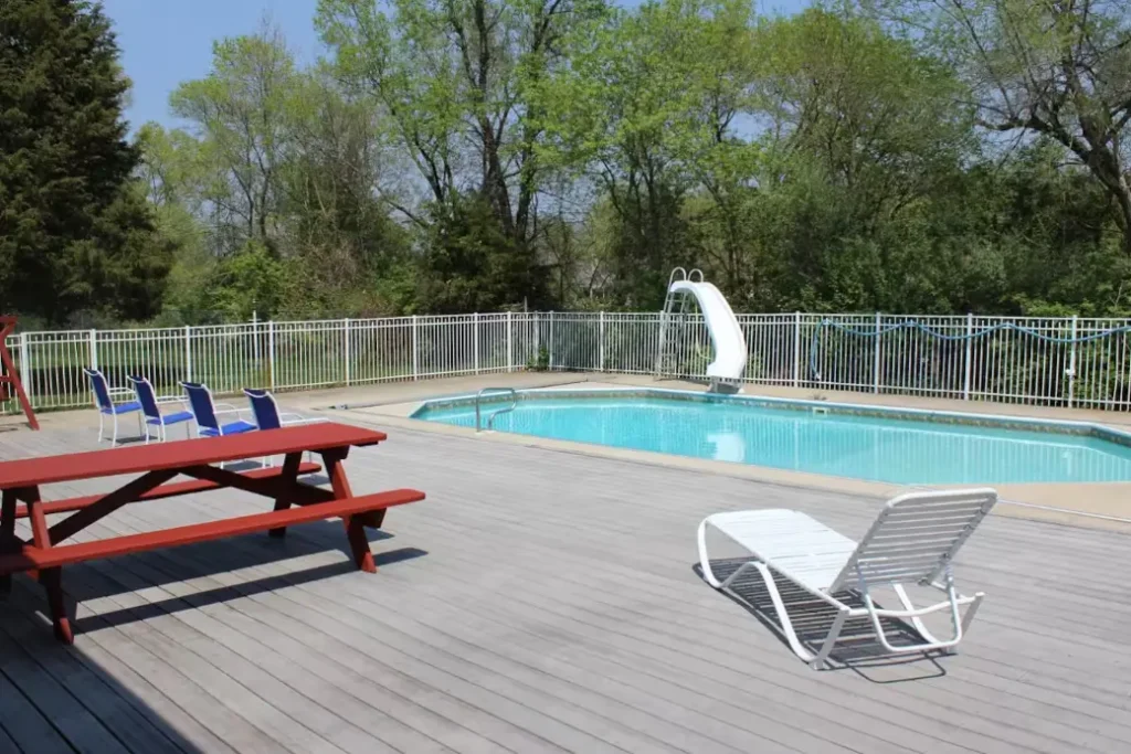 Outdoor heated pool