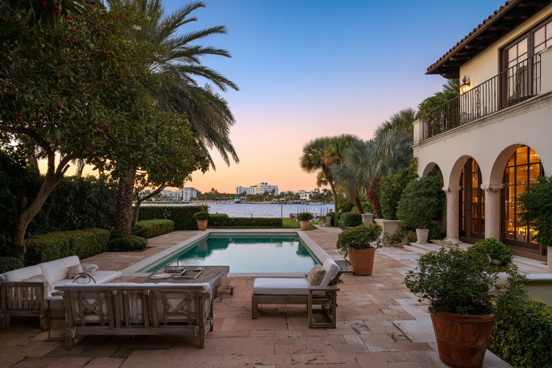 West Palm Beach luxury mansion on the water