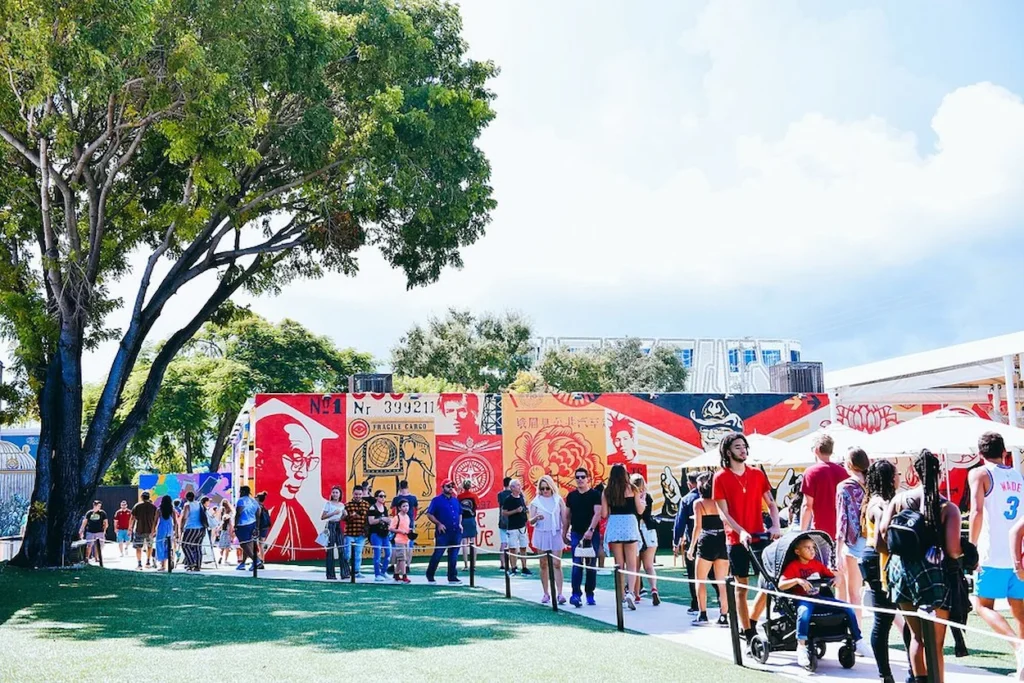 Colorful street murals in Miami's Wynwood neighborhood