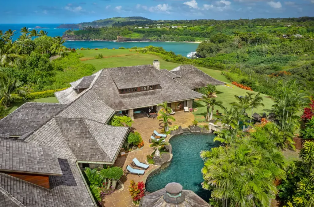 Aerial view of estate