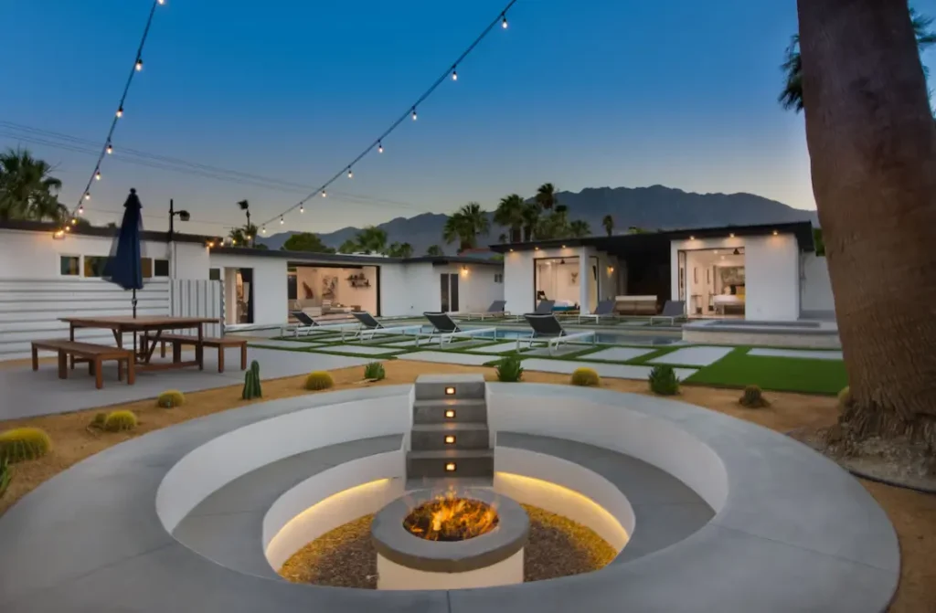 20 person sunken firepit