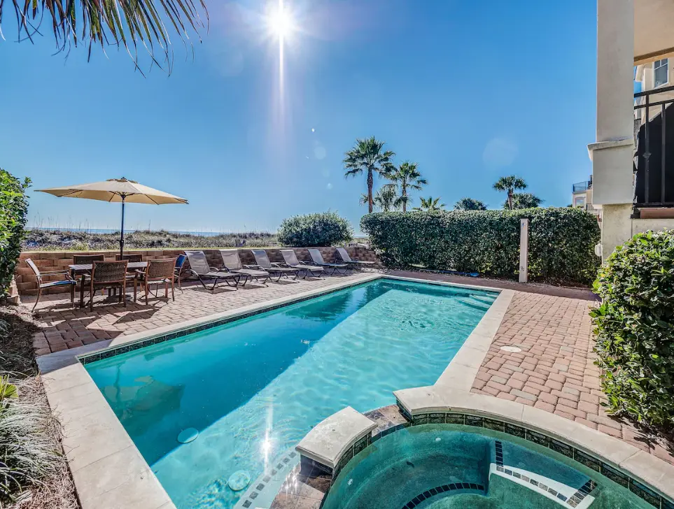 Over-sized pool and spa