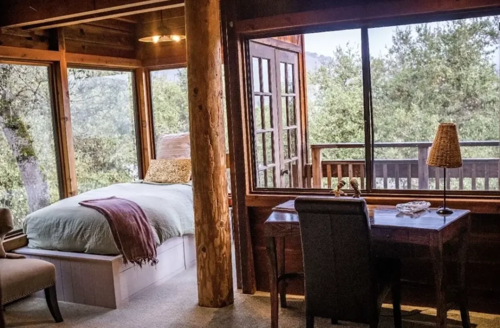 Bedroom with views