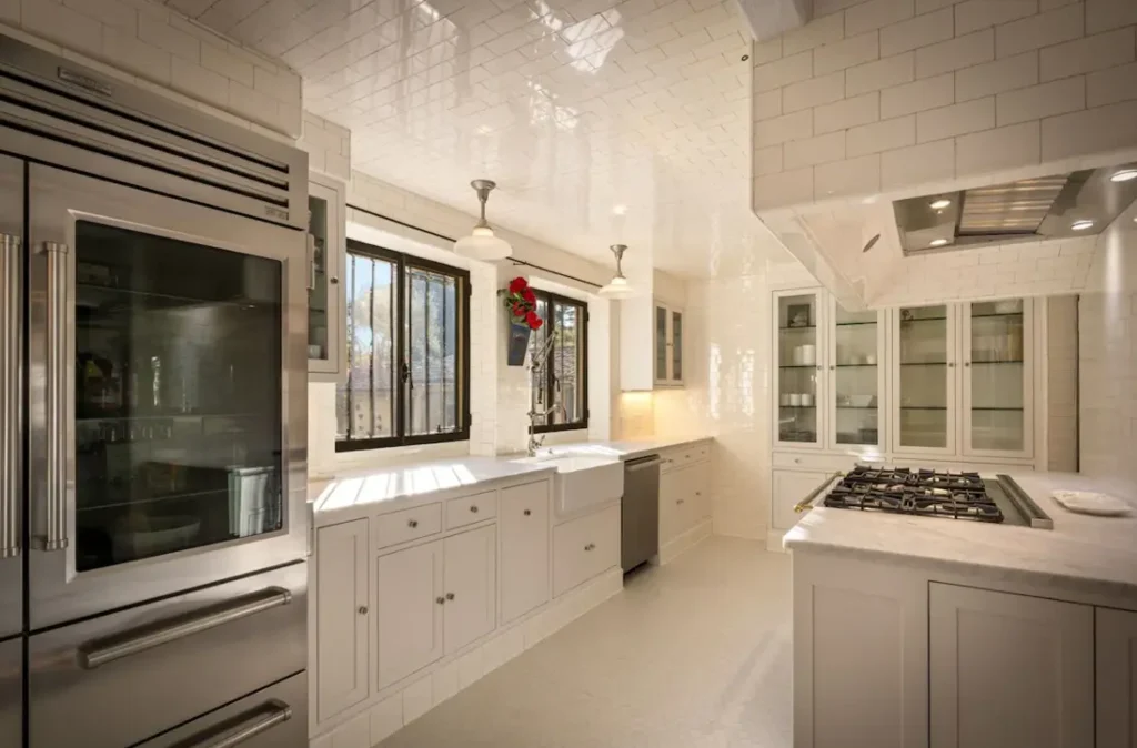 Clean kitchen area