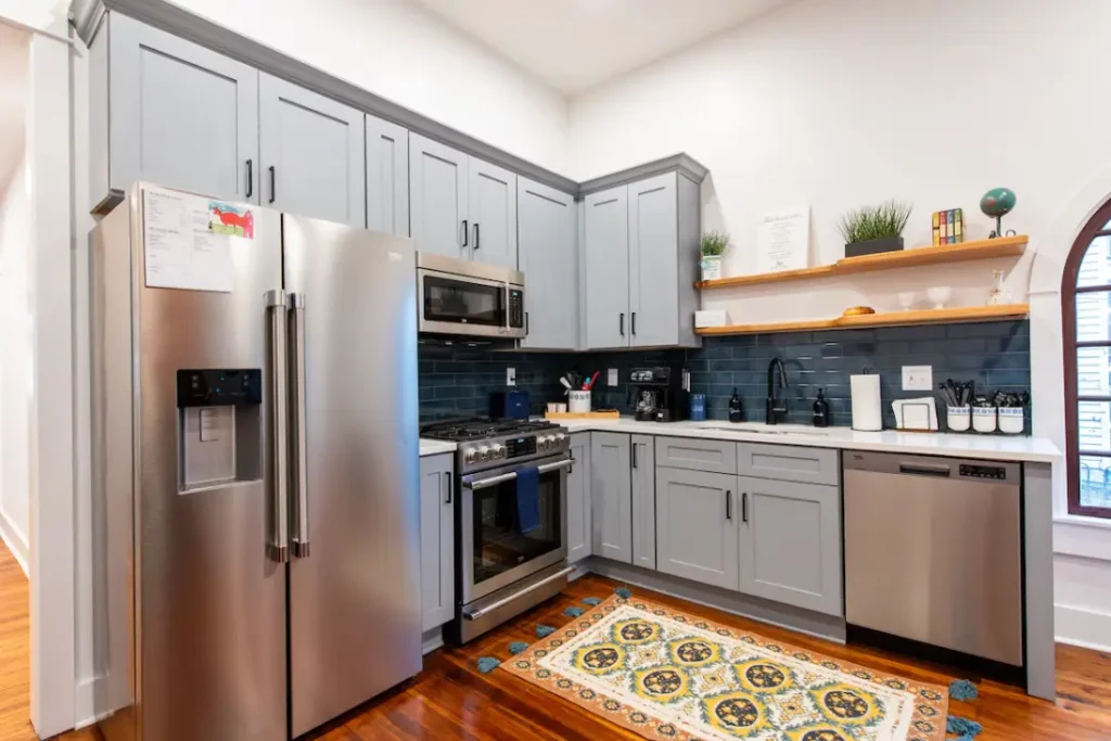 Fully stocked kitchen