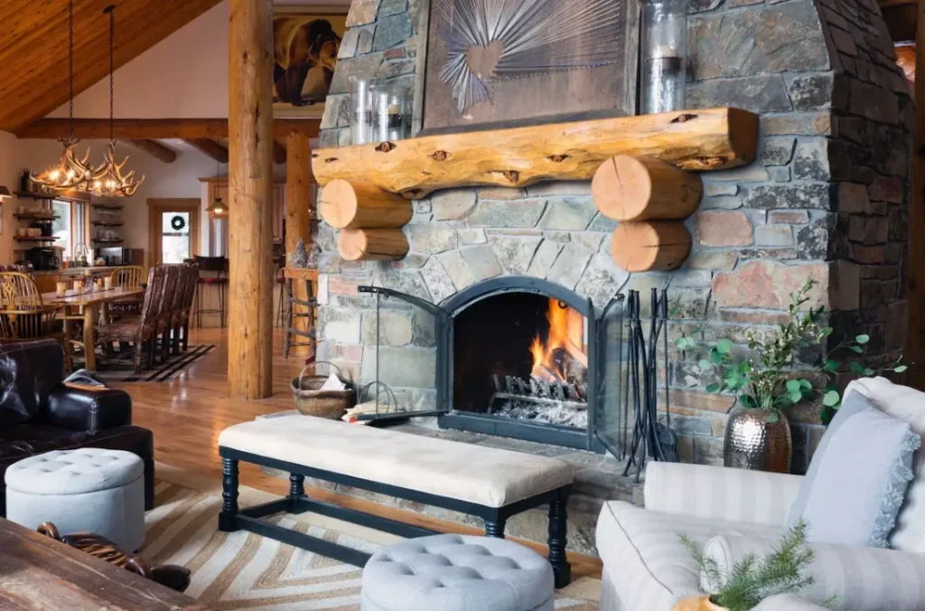 Great room adjacent to the dining room