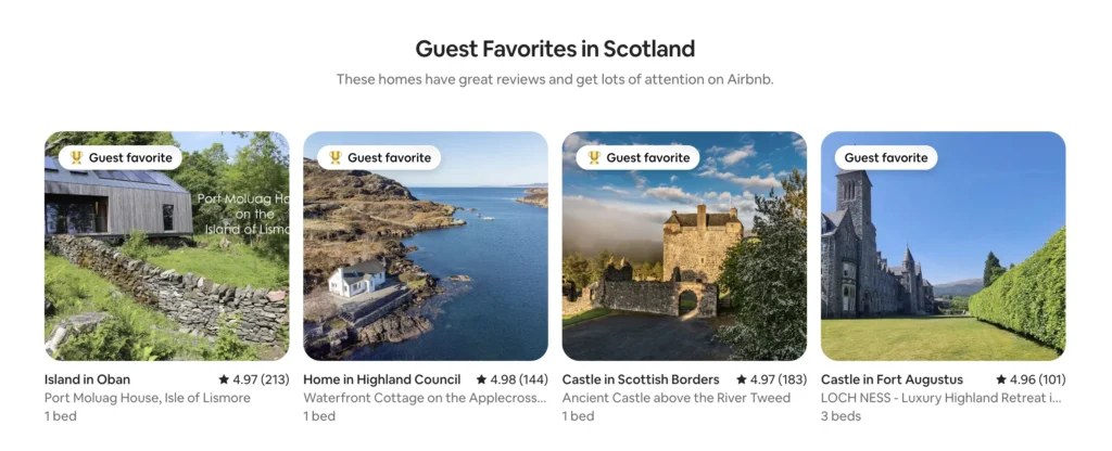 Snapshot of my favorite Scotland stays