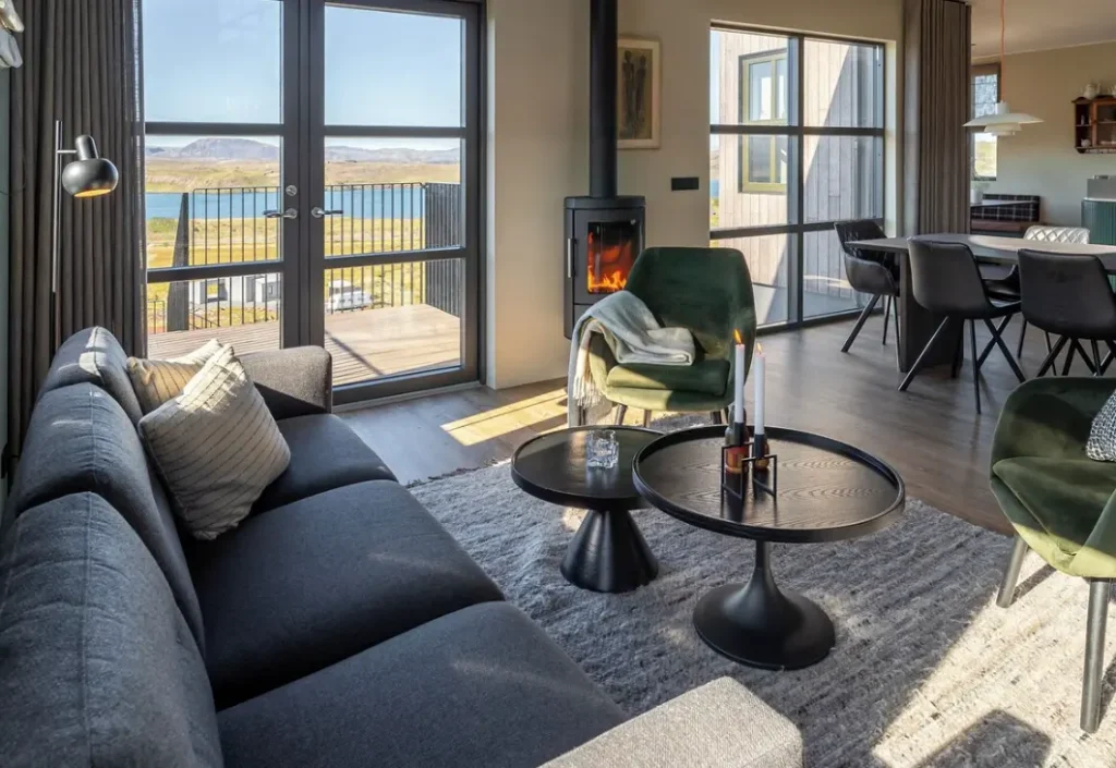 Living area with stunning view