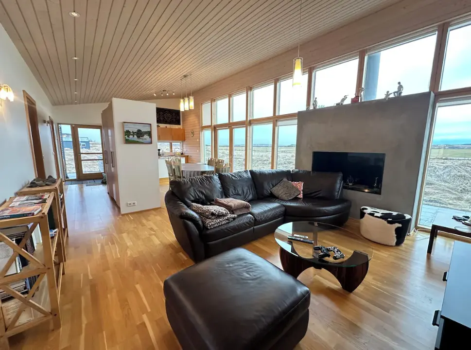 Living area with stunning views