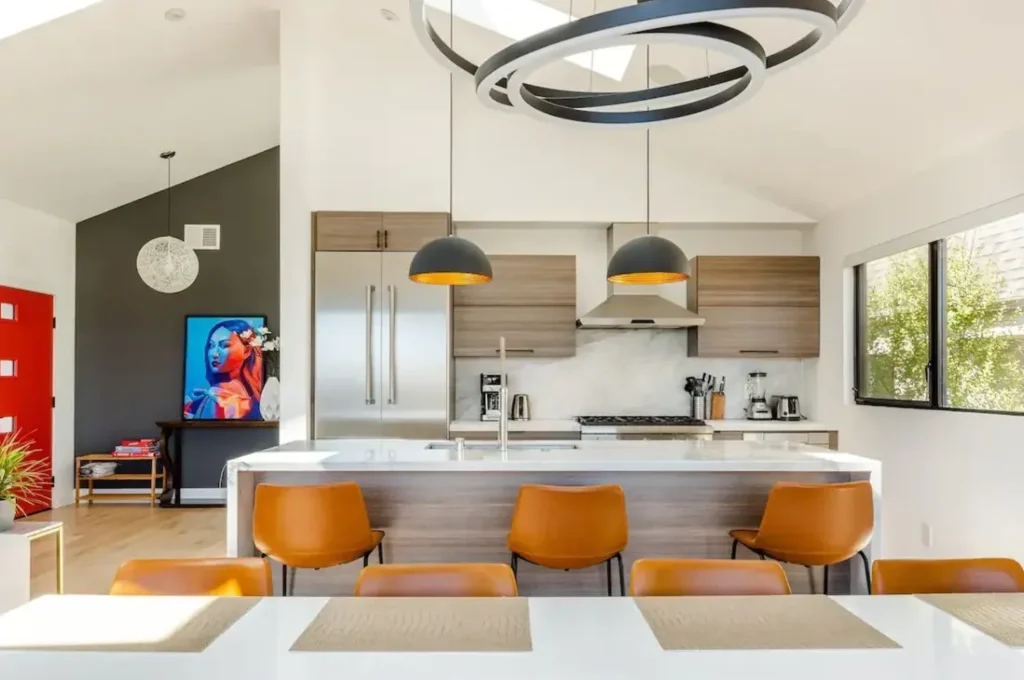 Dining and kitchen area