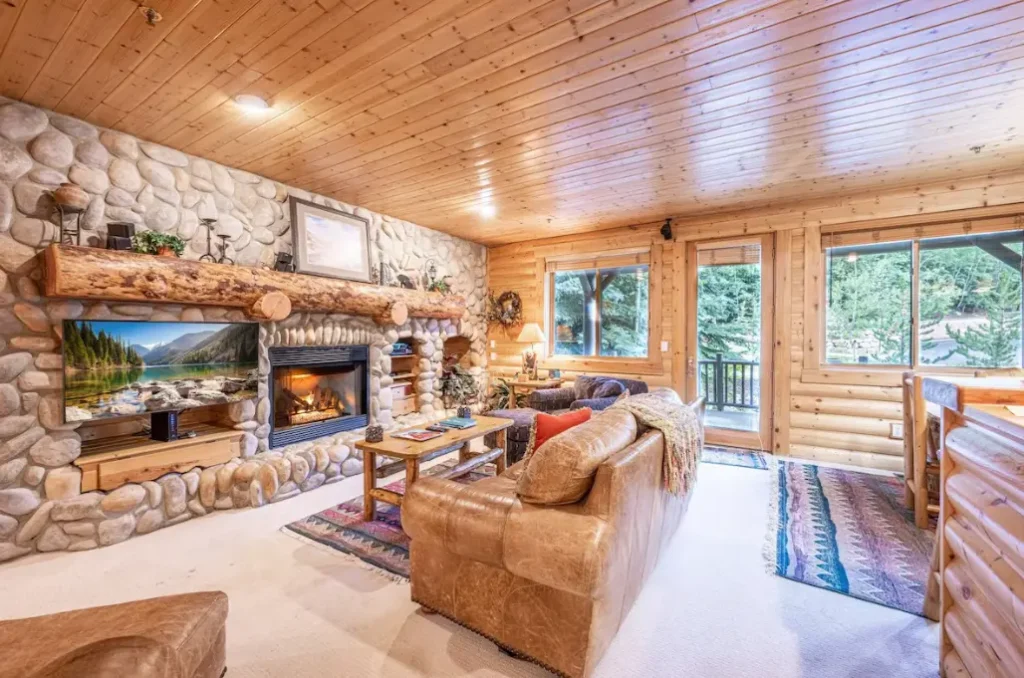 Interior design of black bear lodge