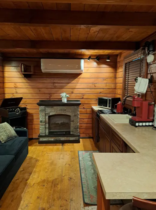 Interior design of the Tiny Cabin