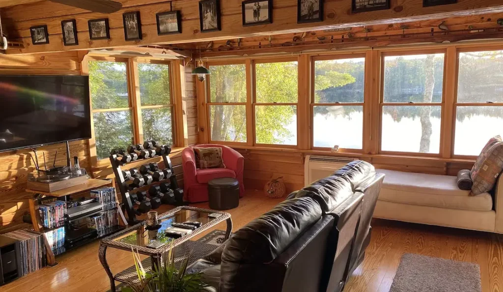 Living area with stunning views