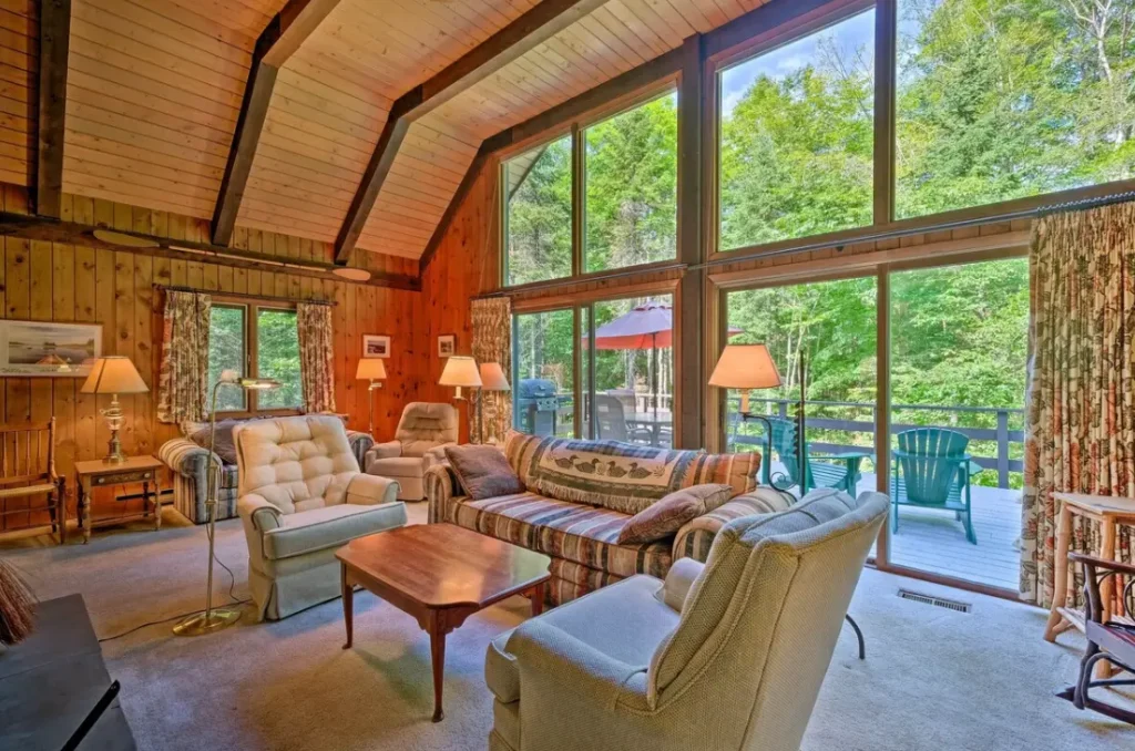 Cozy living area with outside view
