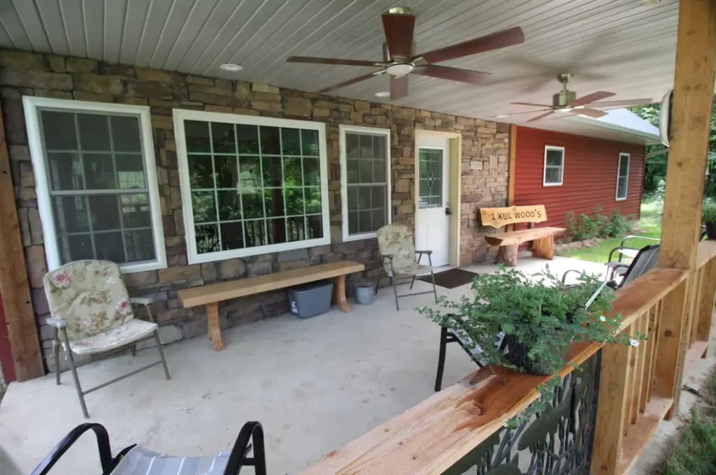 Front porch of the Wild Rose