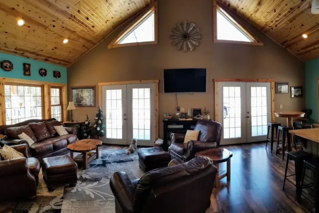 Great Room and Kitchen at Wild Rose