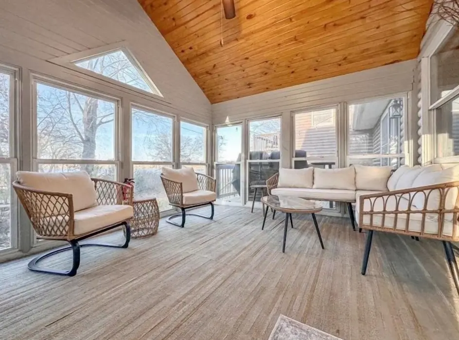 Living area with stunning views