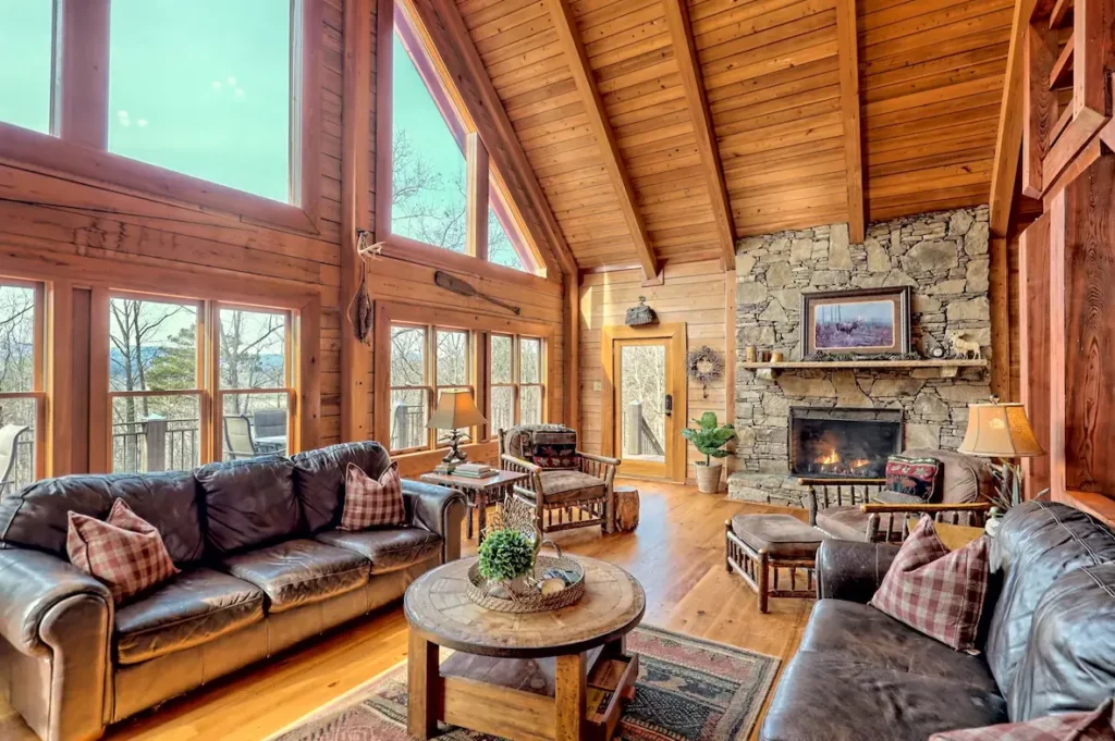 Interior design with stunning view