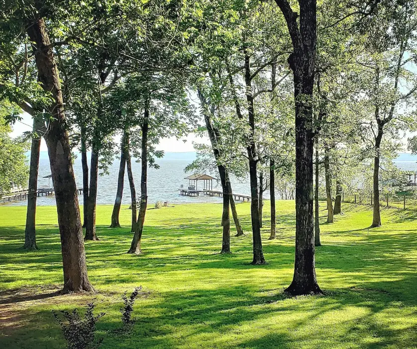 Amazing lakefront home view