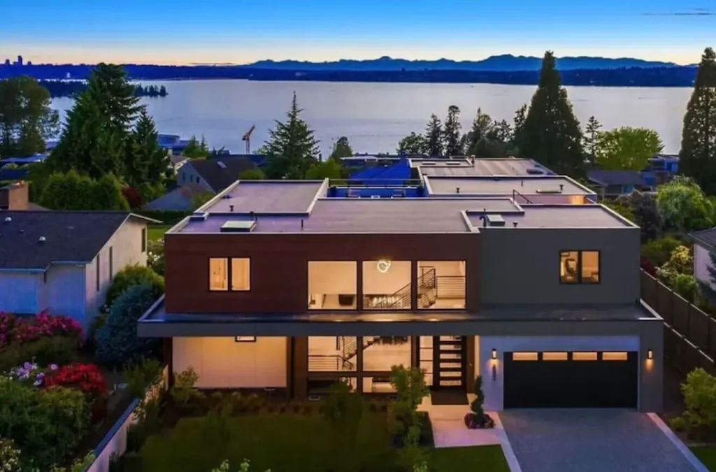 Views from the rooftop deck of the house